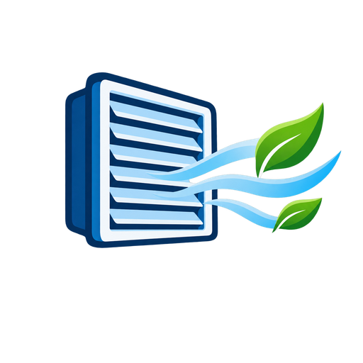 Air quality and ductwork icon